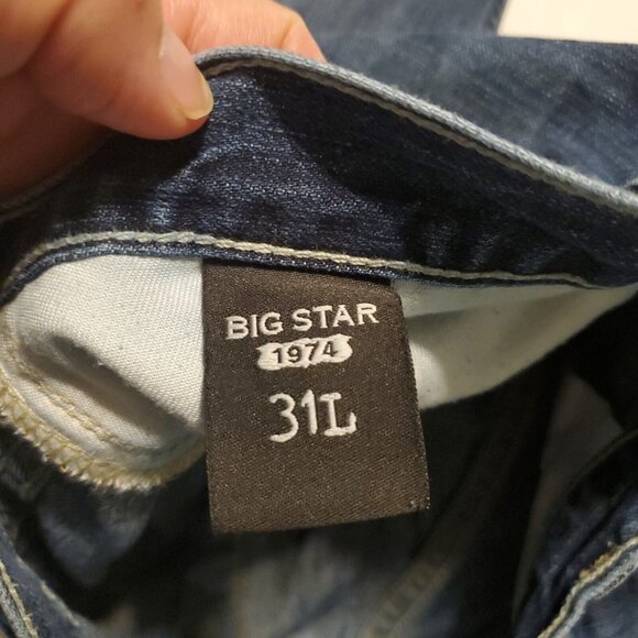 BKE Buckle Big Star Eastman Mens 31L Relaxed Straight Blue Denim Jeans - Picture 6 of 6